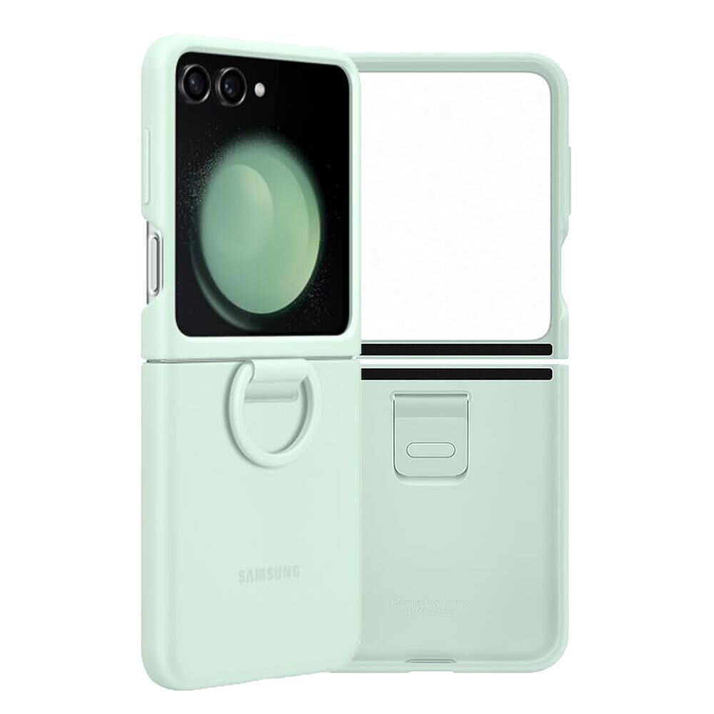 Samsung Silicone Case with Ring for Galaxy Z Flip 5