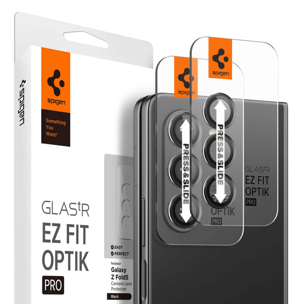 SPIGEN GLAS.tR EZ Fit Optik Pro 2PCS Glass Camera Lens Protector for Samsung Galaxy Z Fold 5