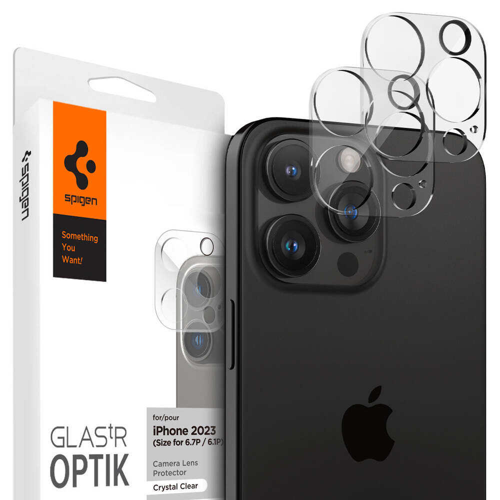 SPIGEN GLAS.tR Optik 2PCS Glass Camera Lens Protector for iPhone