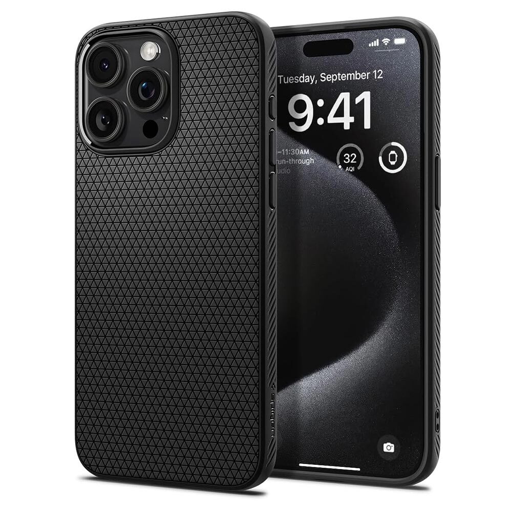 Spigen iPhone 15 Pro Max Pack (Screen protector + Crystal Flex