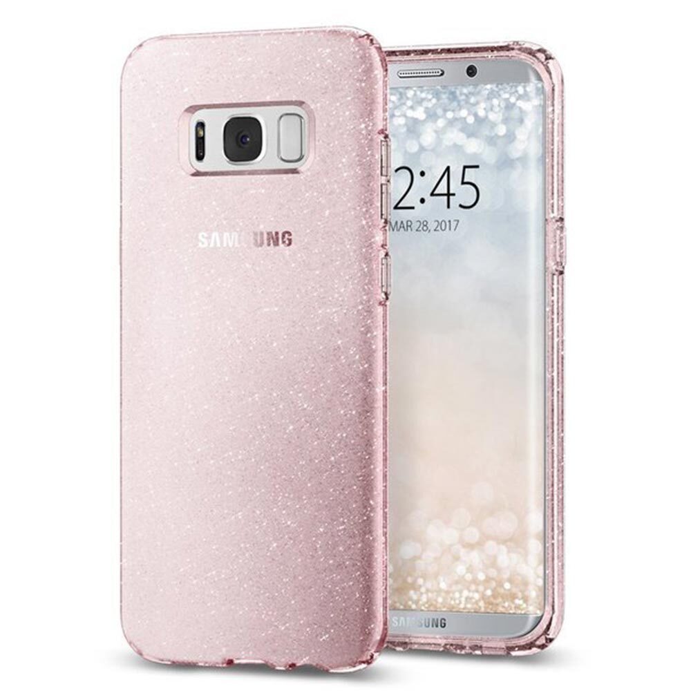 Galaxy S8 Plus Case, Genuine SPIGEN Slim Liquid Crystal Glitter Soft Cover