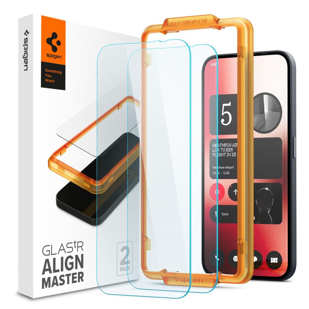 SPIGEN Glas.tR AlignMaster 2 Pcs Glass Screen Protector for Nothing Phone (2a)