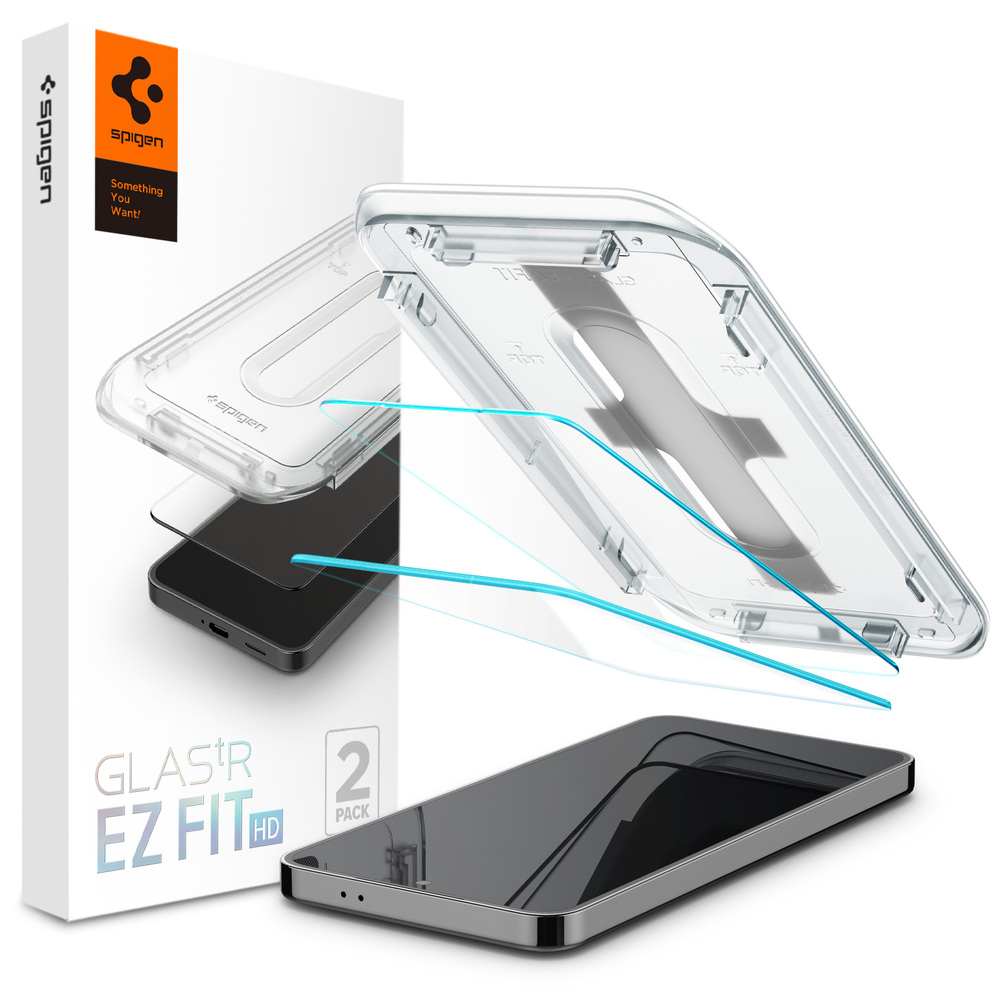 SPIGEN GLAS.tR EZ Fit HD 2PCS Glass Screen Protector for Galaxy S24 Plus