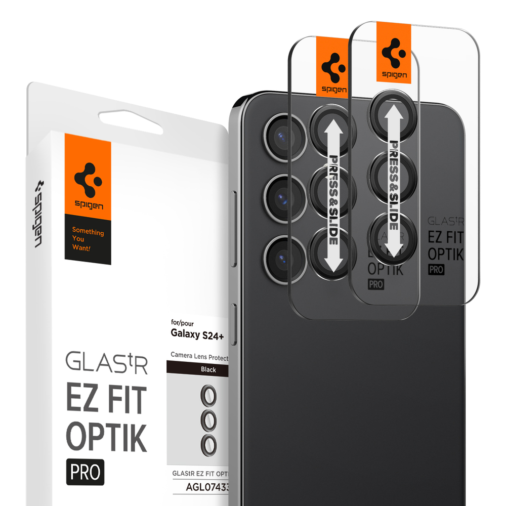 SPIGEN GLAS.tR EZ Fit Optik Pro 2PCS Glass Lens Protector for Galaxy S24 Plus