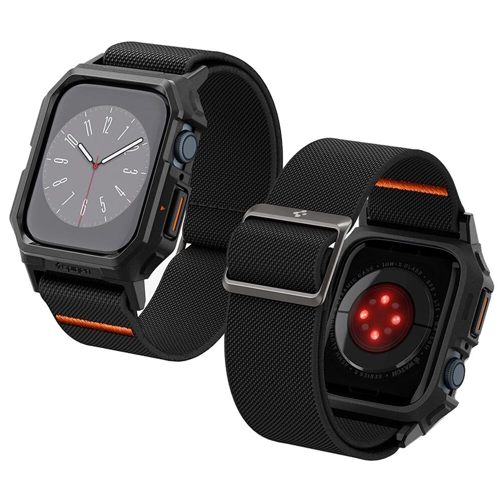 SPIGEN Lite Fit Pro + Strap Band Case for Apple Watch Series 9/8/SE2/7/6/SE/5/4 (45mm/44mm)