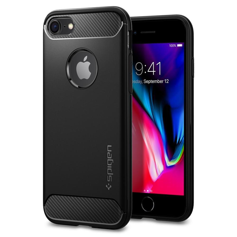 iPhone 8 Case, Genuine SPIGEN Rugged Armor Resilient Ultra Soft Cover for Apple