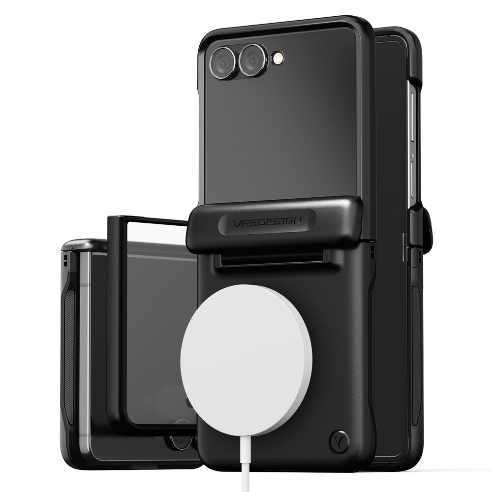 VRS DESIGN Terra Guard Modern Halo 360 MagSafe Compatible for Galaxy Z Flip 7 Case with Built in Screen Protector