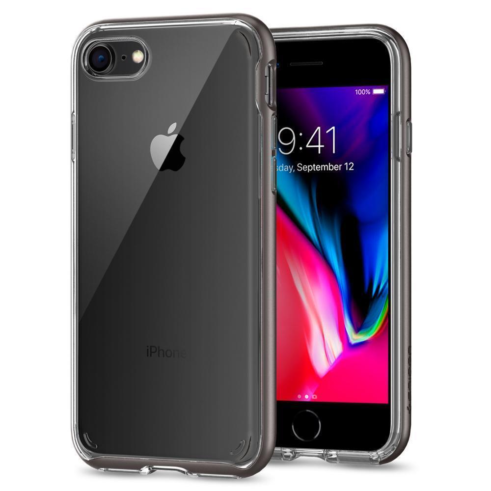 iPhone 8 Case, Genuine SPIGEN Dual Neo Hybrid Crystal 2 Bumper Cover for Apple