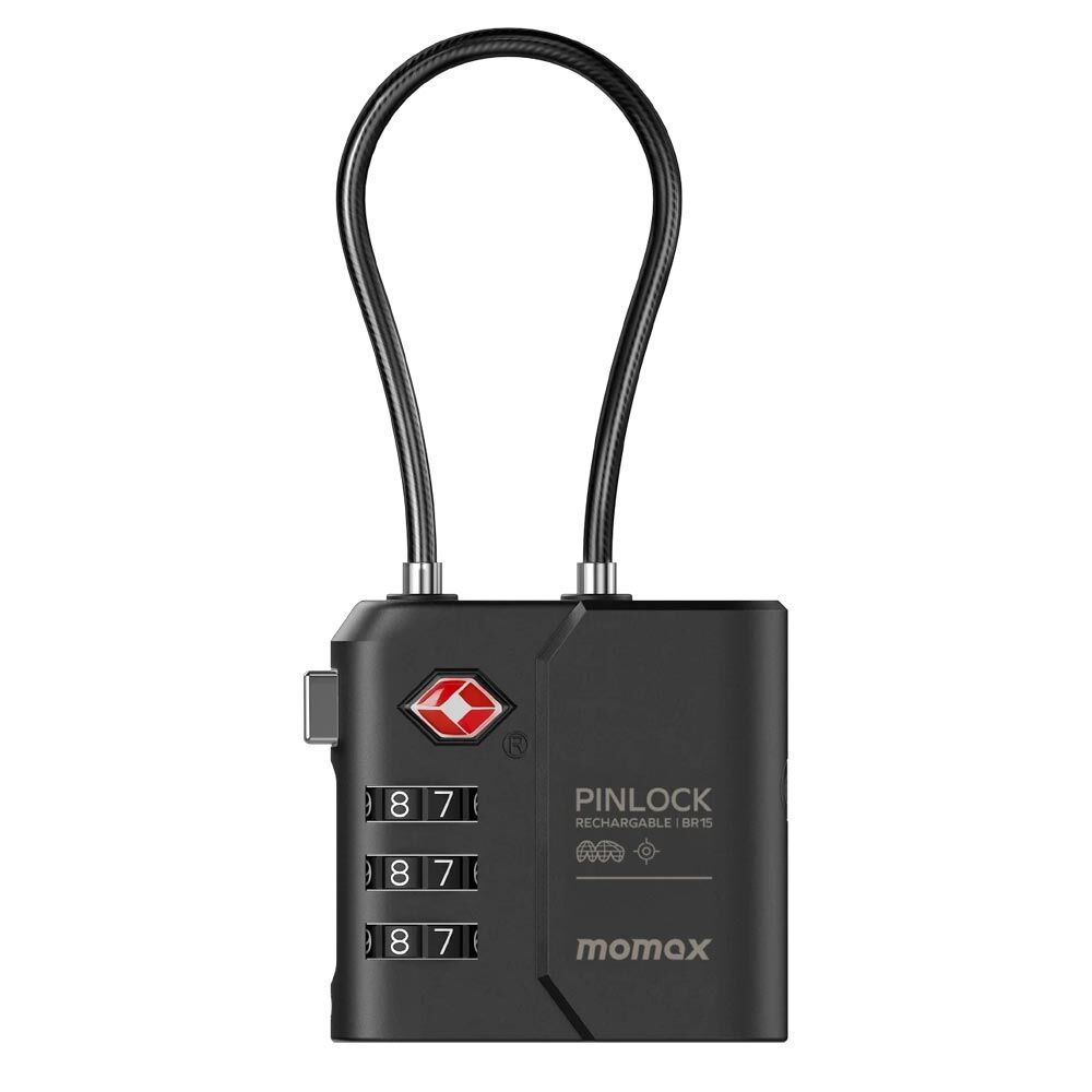 Momax PinLock Find My Locator Tracker with TSA Padlock