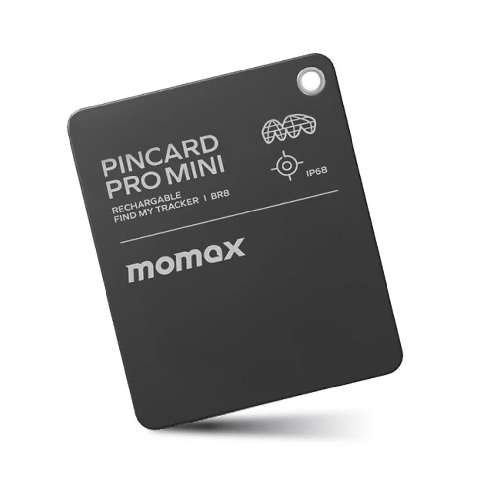 Momax PinCard Pro Mini Rechargeable Find My Tracker Card