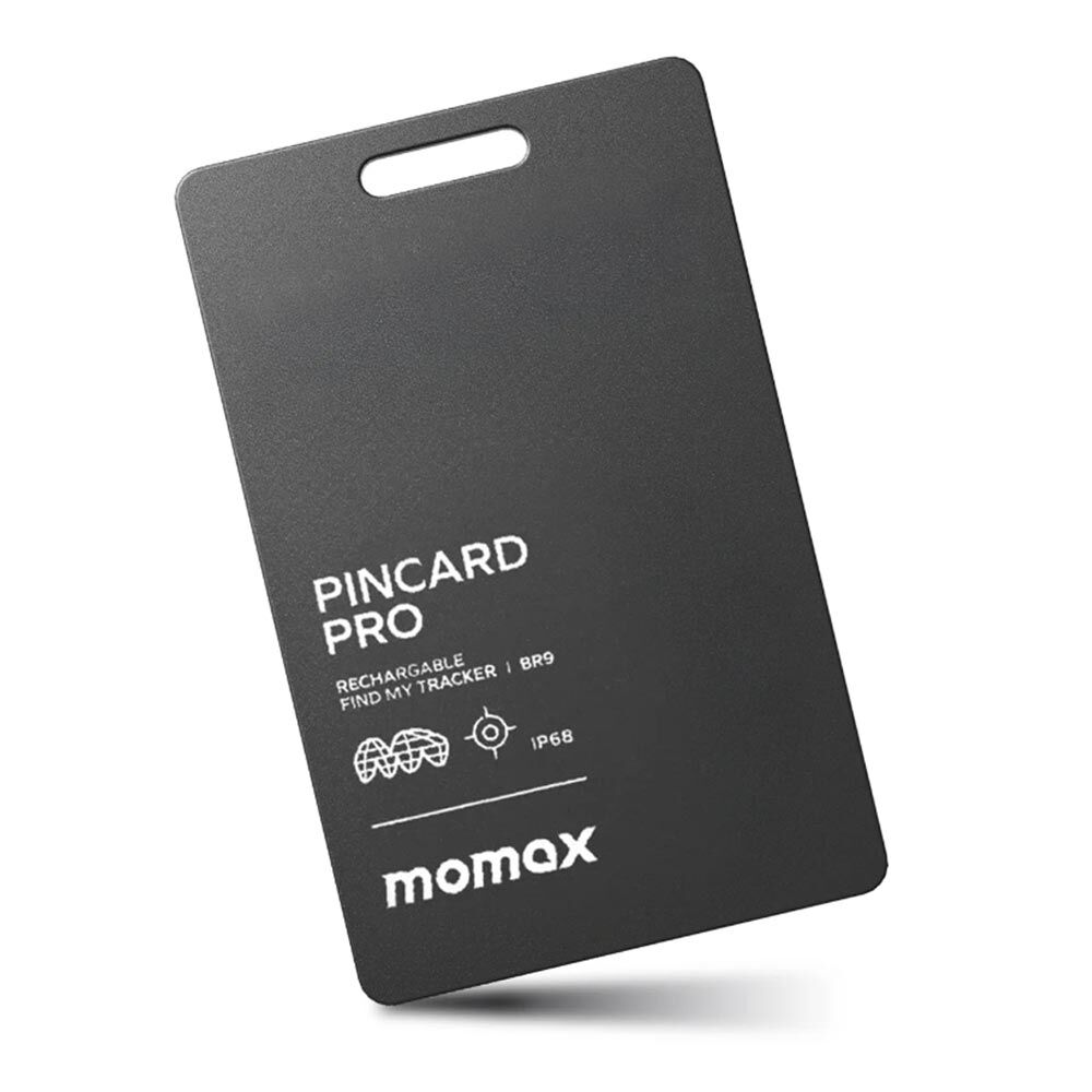 Momax PinCard Pro Rechargeable Find My Tracker Card