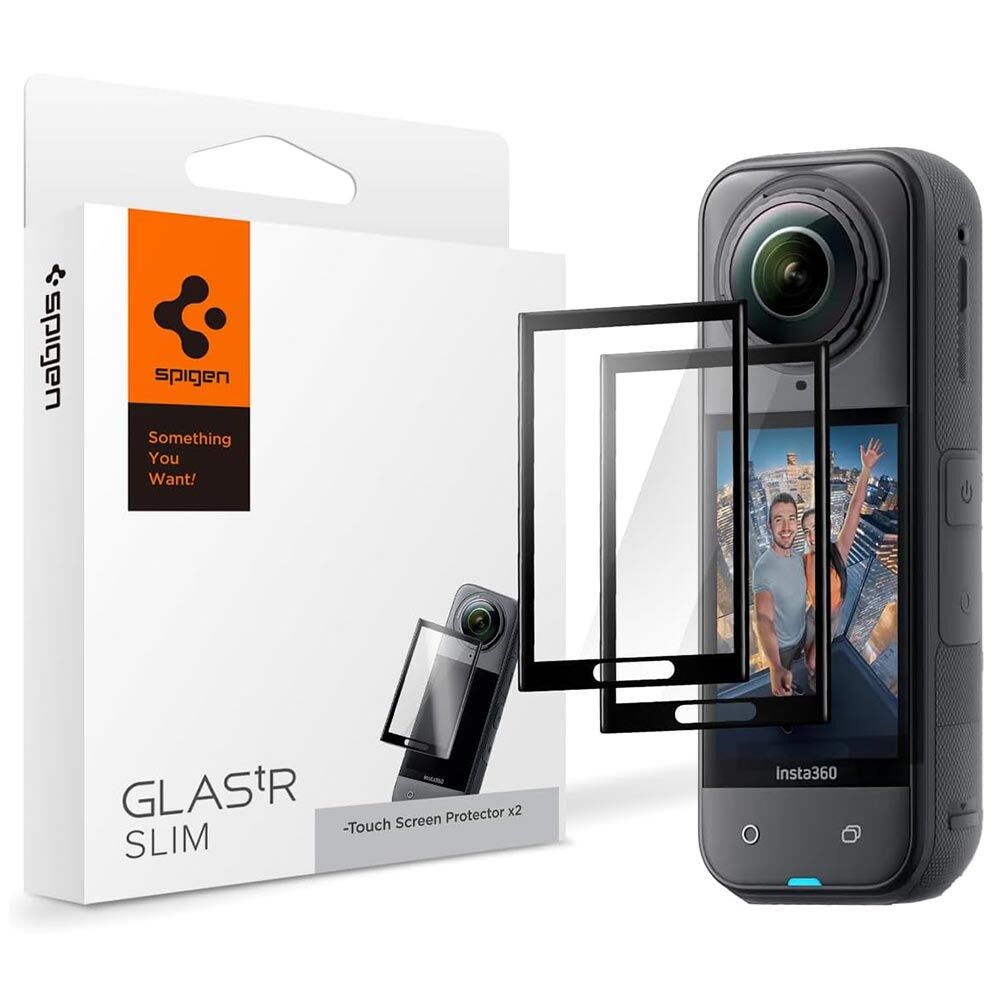 SPIGEN GLAS.tR Slim 2PCS Glass Screen Protector for Insta360 X5 / X4