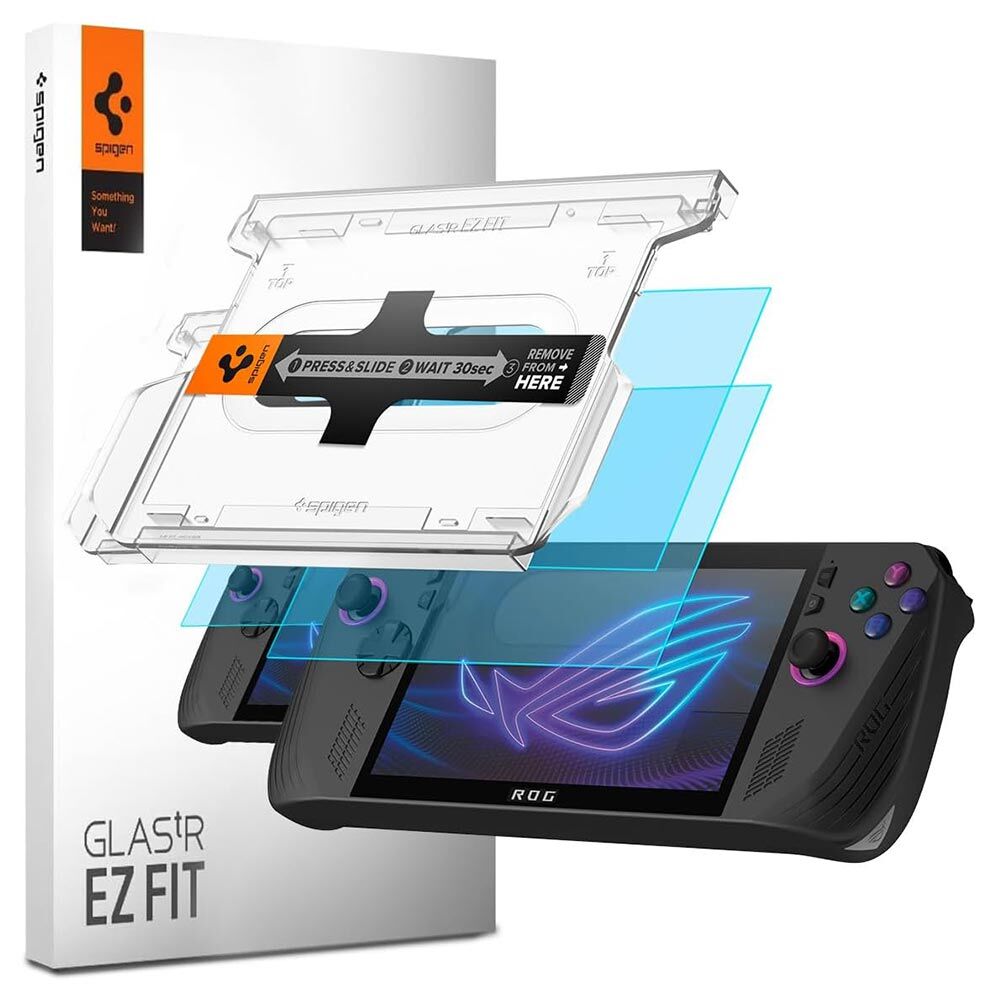 SPIGEN GLAS.tR EZ Fit 2PCS Glass for ASUS ROG Ally X 2024 Screen Protector