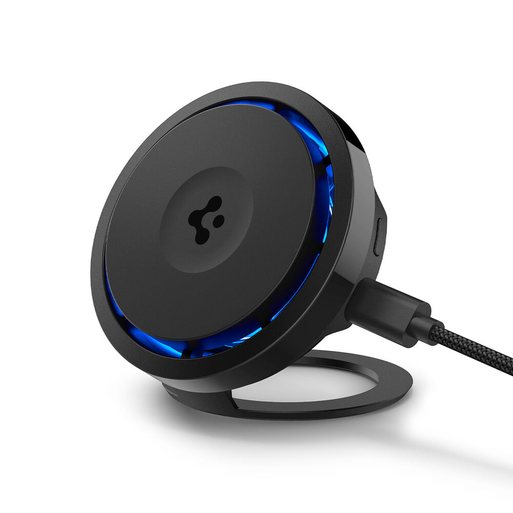 SPIGEN OneTap Pro 3 Cryomax (MagFit) S310WCK Qi2 15W Wireless Charger MagSafe Compatible for MagSafe / iPhone Kickstand