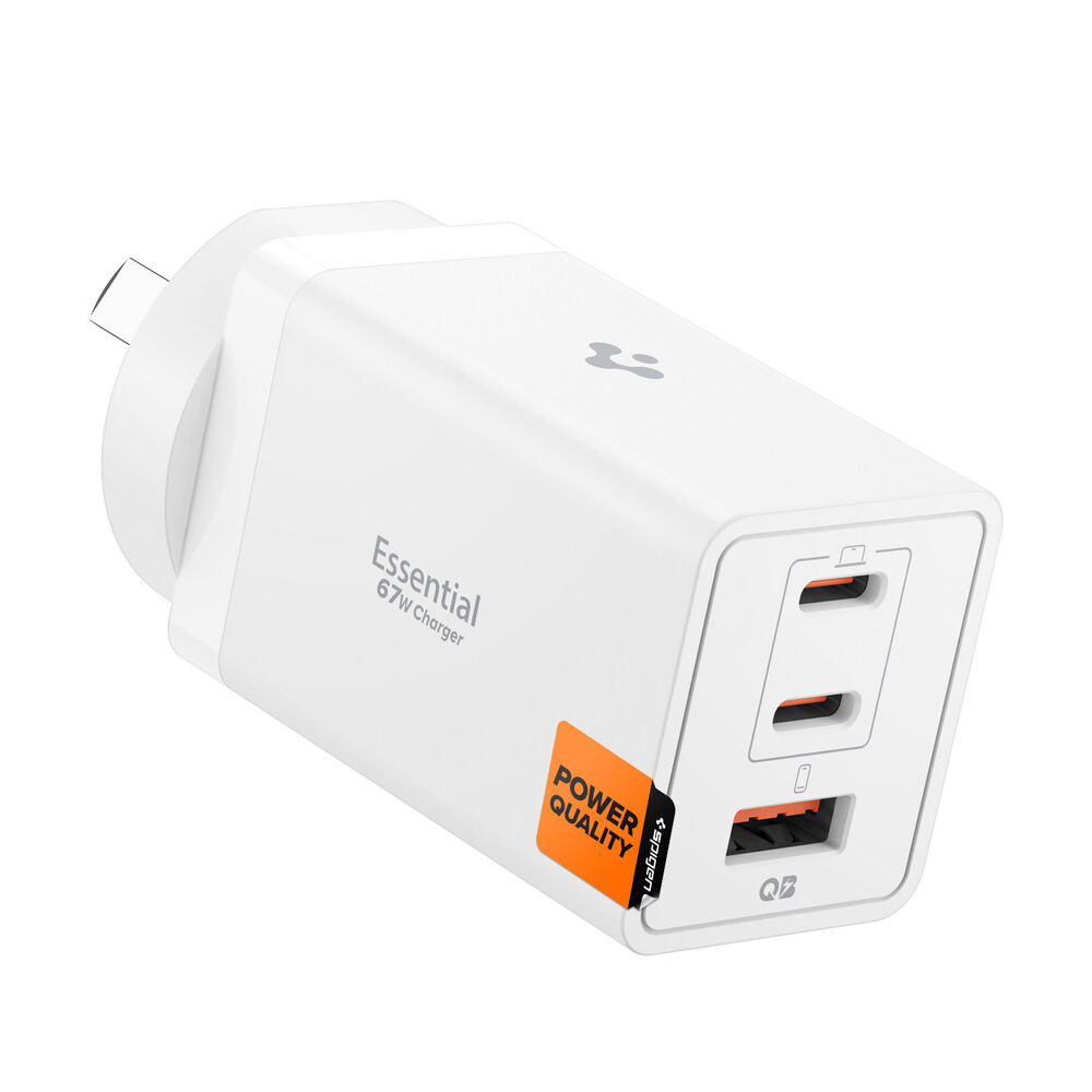 SPIGEN Essential USB-C USB-A 67W EE673OC 3 Ports Wall Charger for Universal