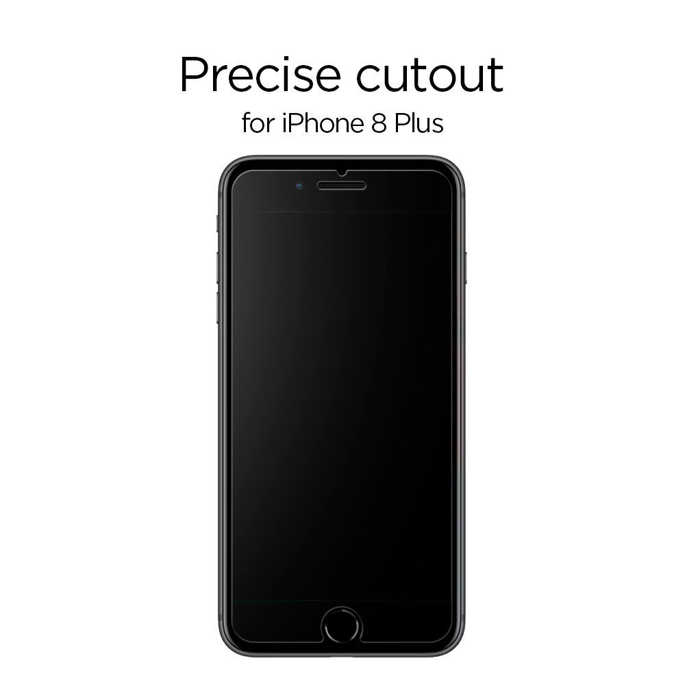 iPhone 8 Screen Protector, Genuine SPIGEN GLAS.tR Slim 9H