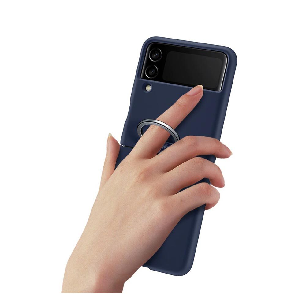 Samsung Silicone Case with Ring for Galaxy Z Flip 3
