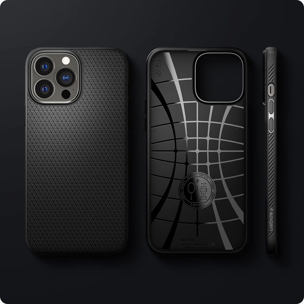 Apple Iphone 11 6.1'' Spigen Liquid Air TPU Case Cover, Black