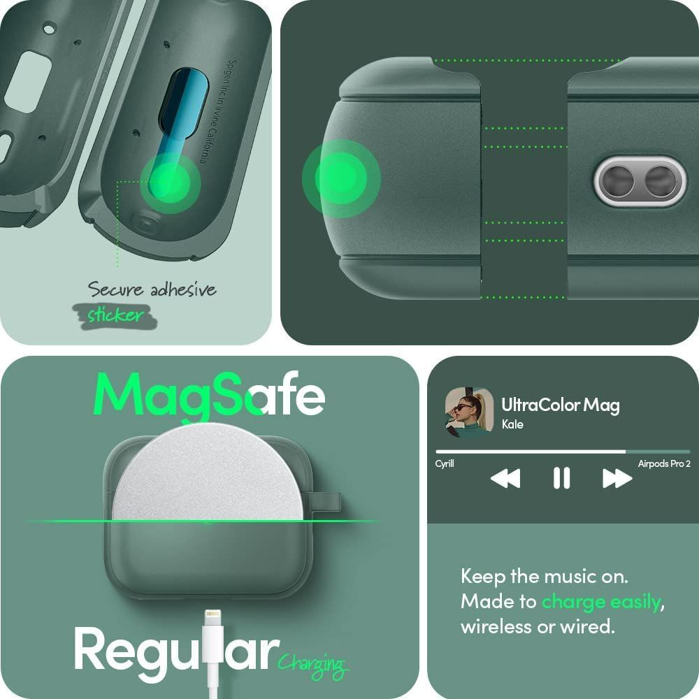For Apple AirPods Pro 2 Case SPIGEN CYRILL Ultra Color MagSafe Compatible Cover - Picture 35 of 35