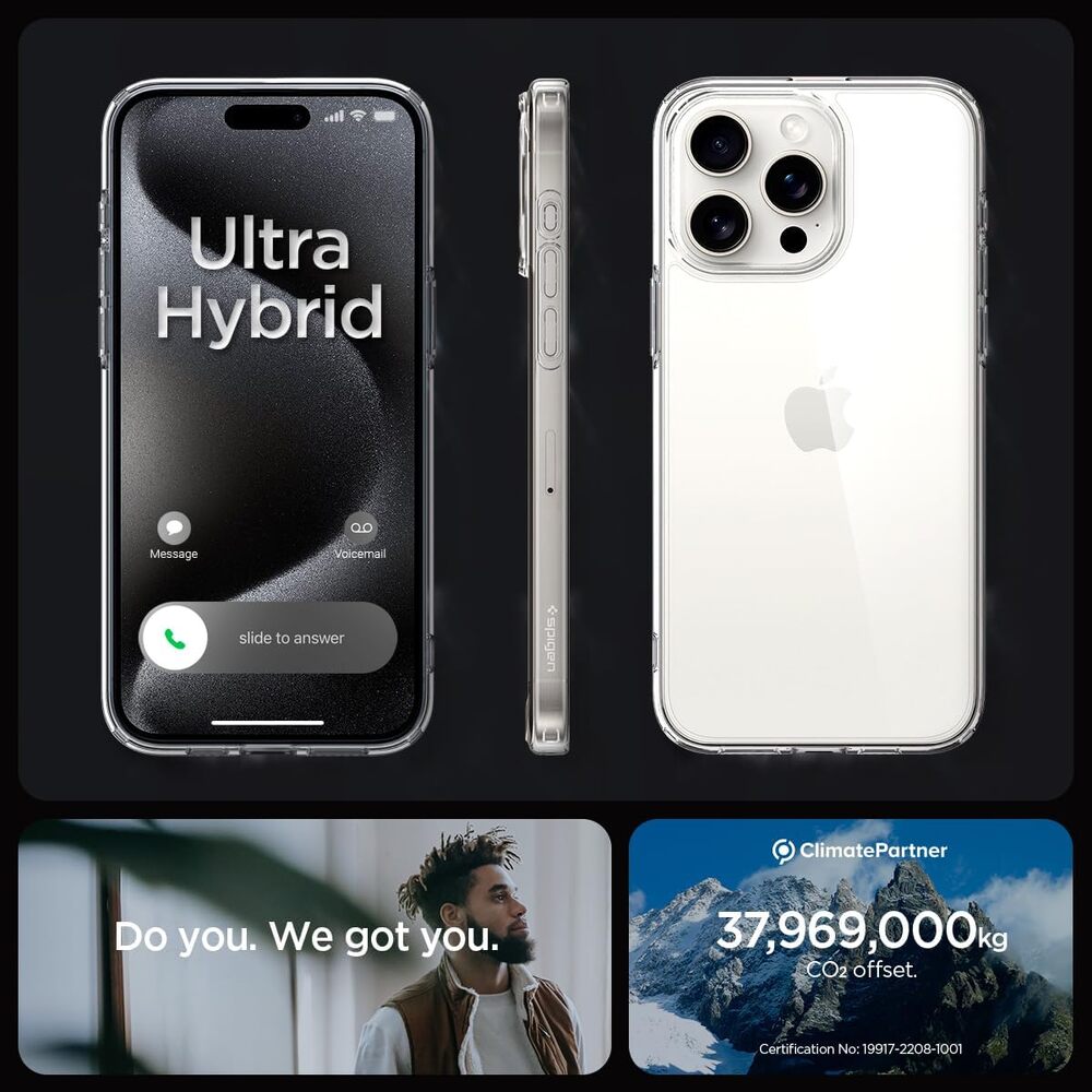 Spigen iPhone 14 Pro Max Ultra Hybrid Frost (transparant) - Phone-Factory