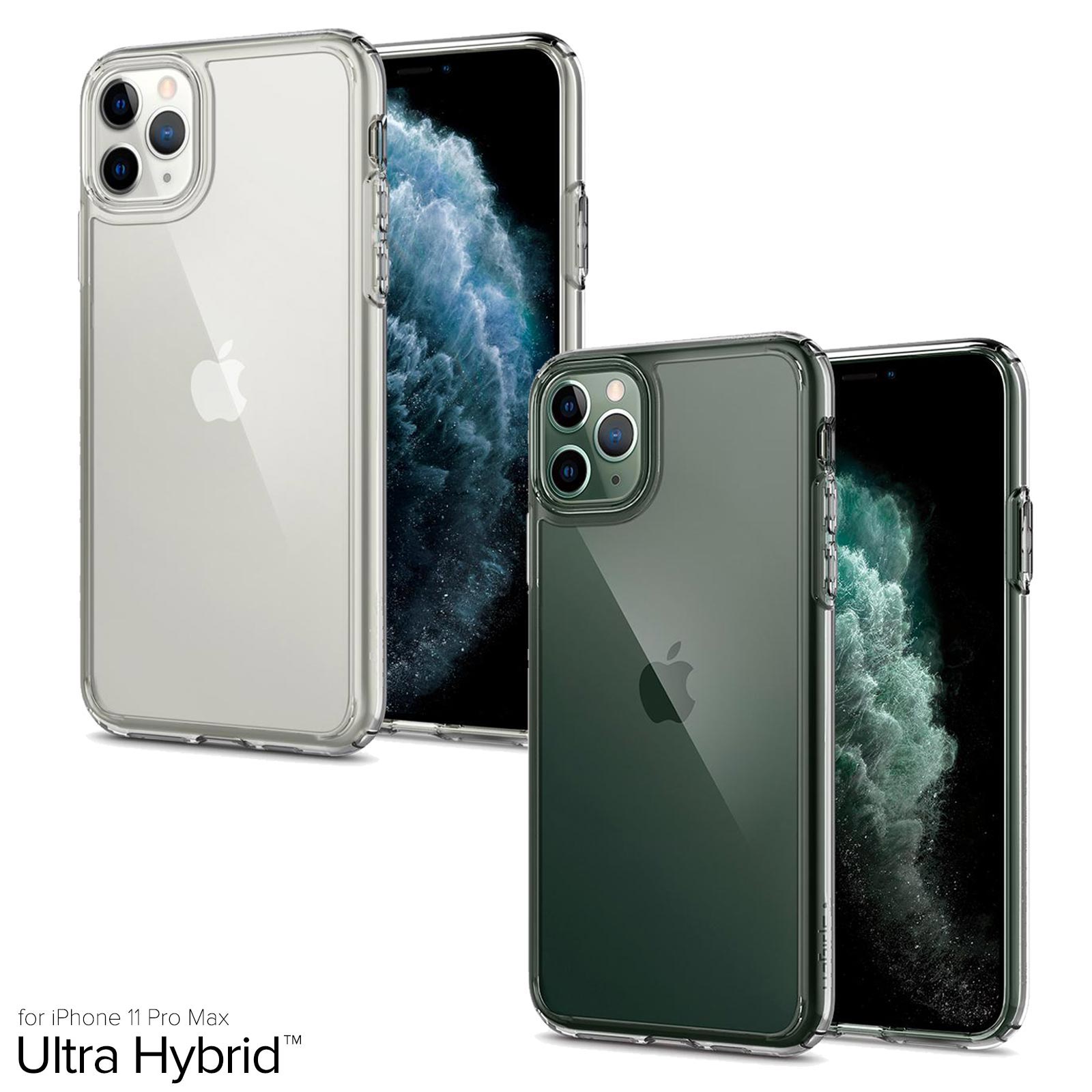 Spigen Ultra Hybrid Designed for iPhone 11 Pro Max Case (2019) - Crystal  Clear
