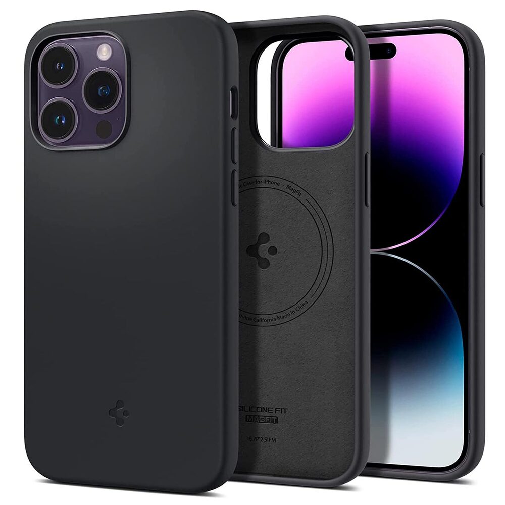 SPIGEN Silicone Fit Mag (MagFit) MagSafe Compatible Case for iPhone 14 Pro