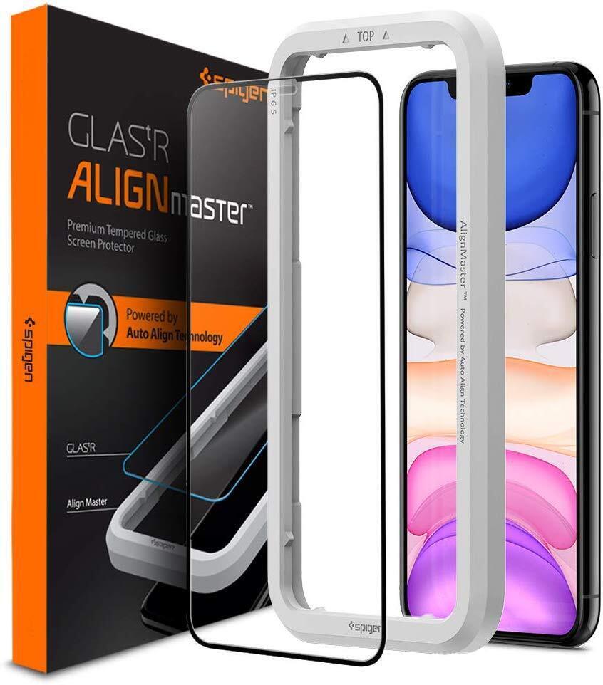 iPhone 11 Screen Protector, Genuine SPIGEN GLAS.tR Slim Full Cover