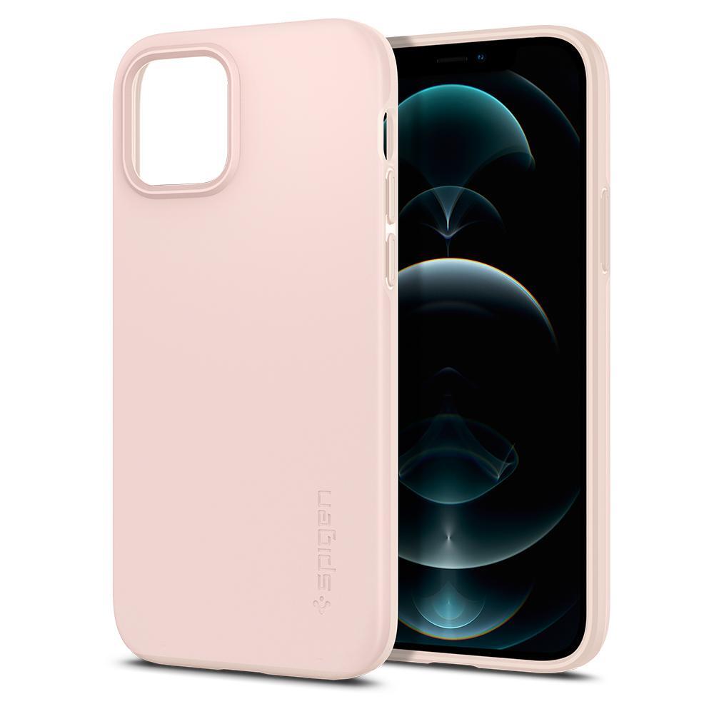 Genuine SPIGEN Ultra Thin Fit Slim Hard Cover for Apple iPhone 12 / iPhone  12 Pro (6.1-inch) Case