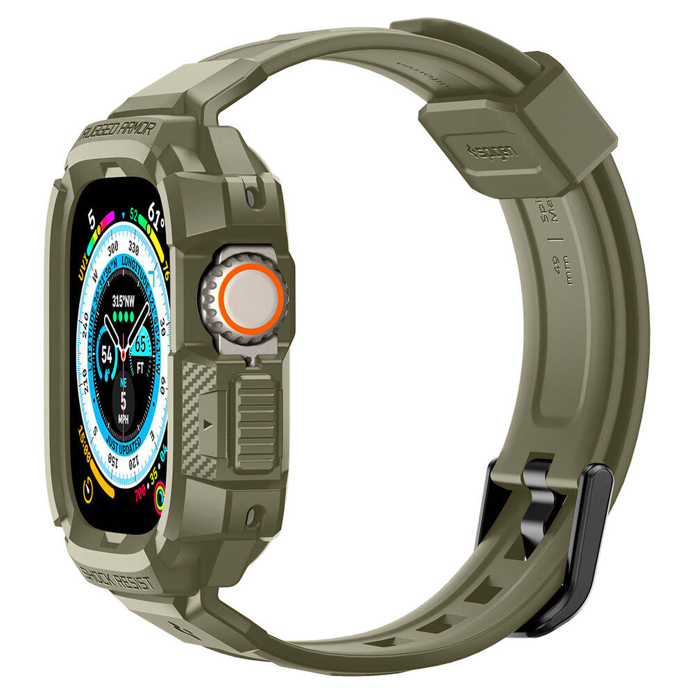 For Apple Watch Ultra 2 / 1 49mm Case SPIGEN Rugged Armor Pro Wristband Cover - Picture 40 of 97