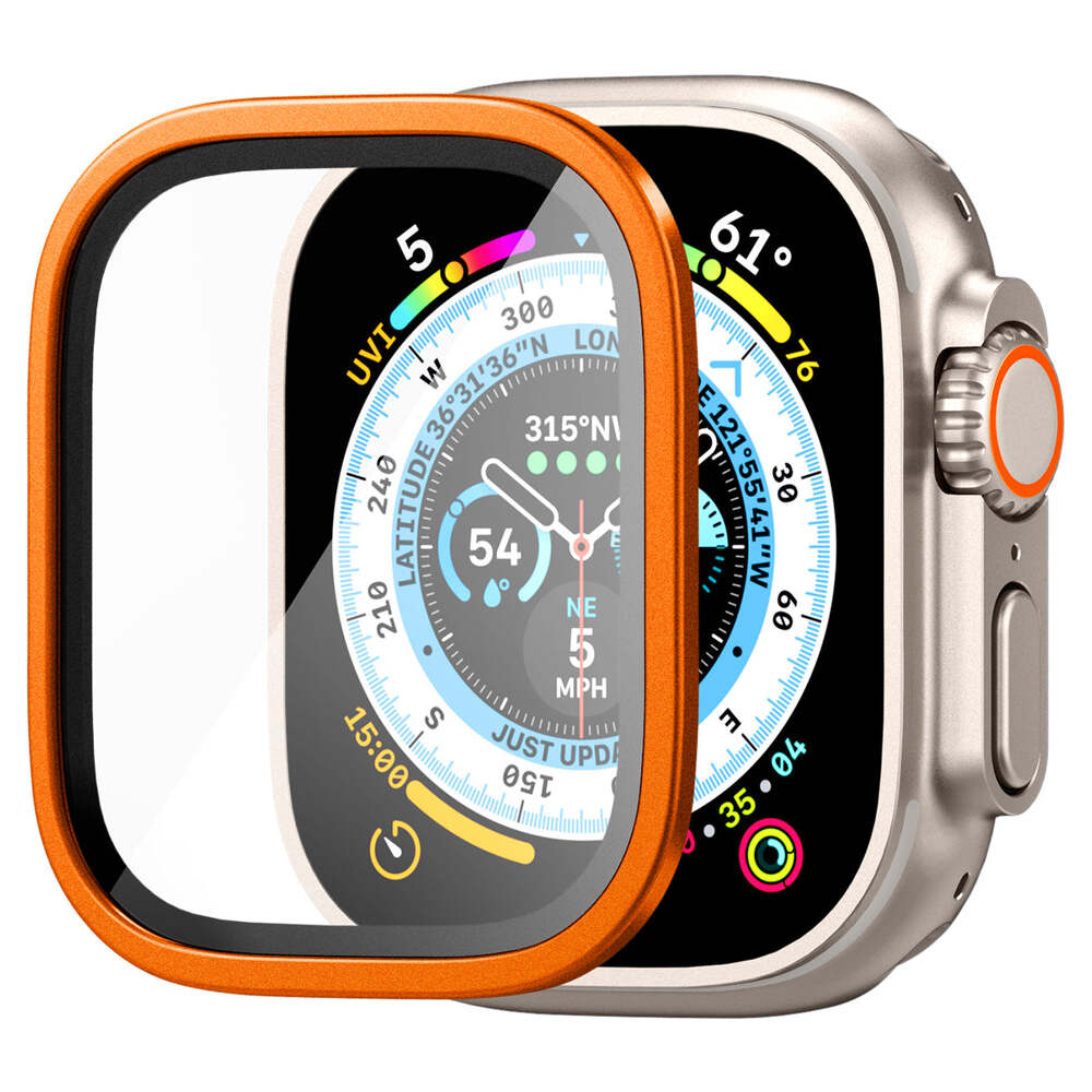 For Apple Watch Ultra 2/1 49mm Full Screen Protector SPIGEN Frame Tempered Glass - Picture 28 of 49