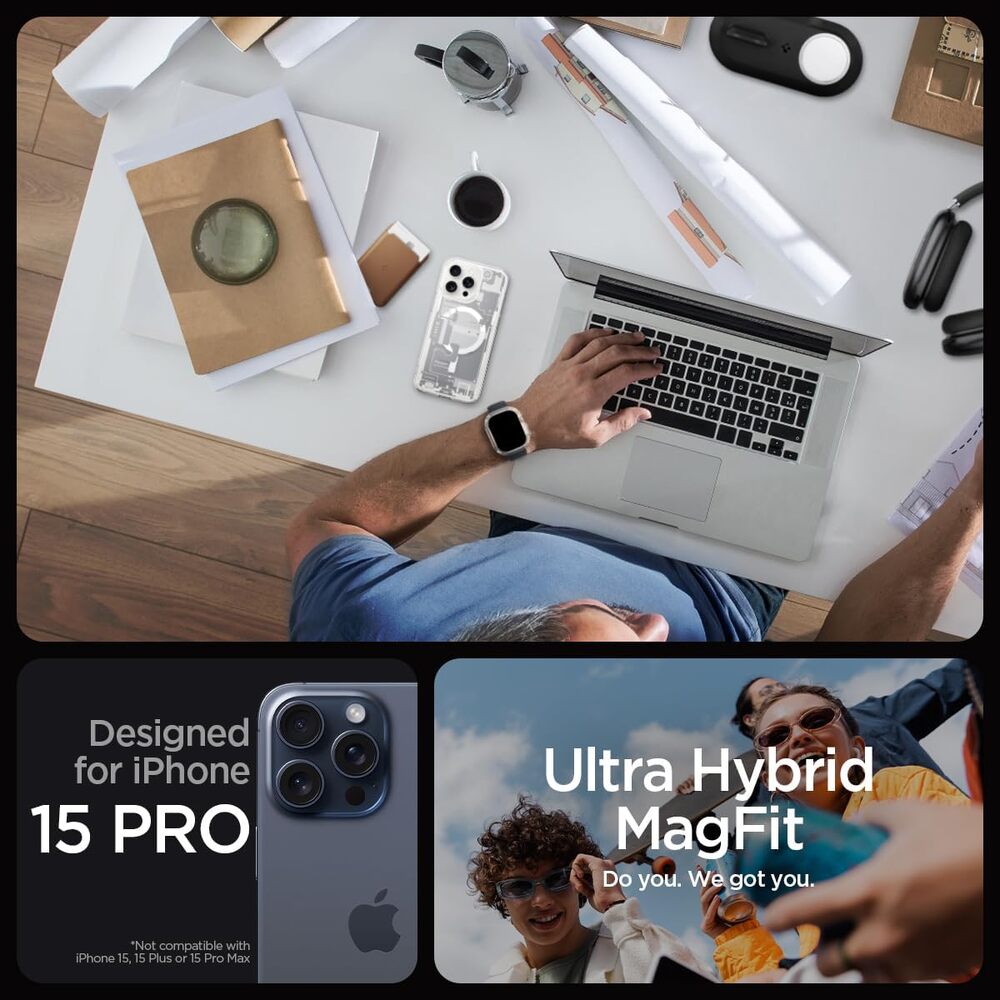 iPhone 15 Pro Case - Spigen Ultra Hybrid MagFit ZERO ONE! 