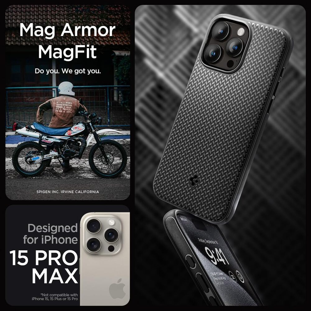 Spigen Iphone 14 Pro Max Case, Spigen Mag Armor, Spigen Mag Fit