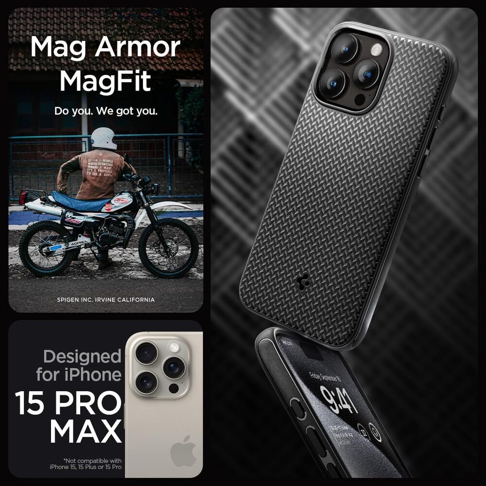 SPIGEN Mag Armor (MagFit) MagSafe Compatible Case for iPhone 15 Pro Max