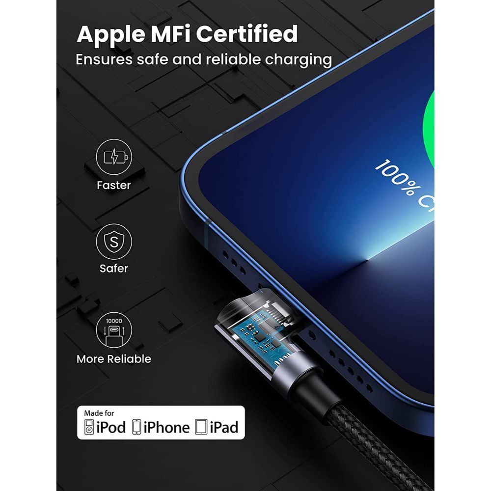 UGREEN Made for iPhone Certified USB-A to Lightning 1m Fast