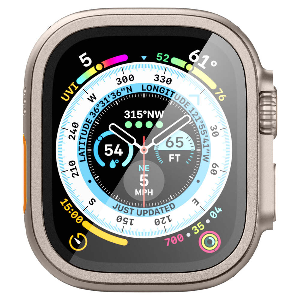 For Apple Watch Ultra 2/1 49mm Full Screen Protector SPIGEN Frame Tempered Glass - Picture 18 of 49