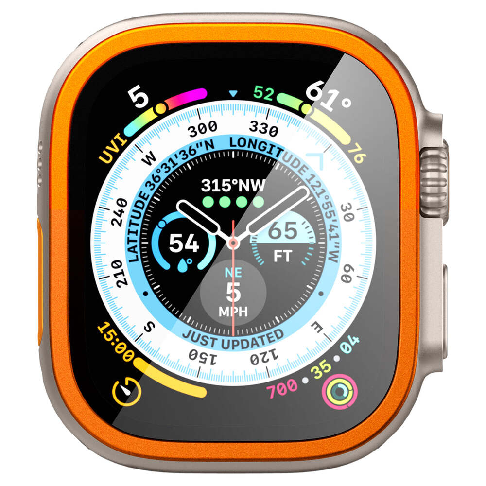 For Apple Watch Ultra 2/1 49mm Full Screen Protector SPIGEN Frame Tempered Glass - Picture 30 of 49