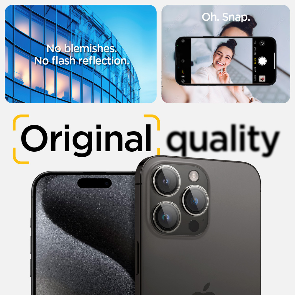 Spigen iPhone 11 Full Cover Camera Lens Screen Protector - Black