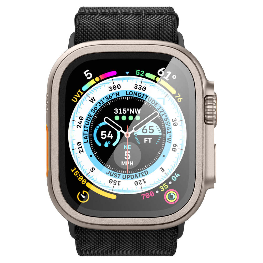 For Apple Watch Ultra 2/1 49mm Full Screen Protector SPIGEN Frame Tempered Glass - Picture 19 of 49
