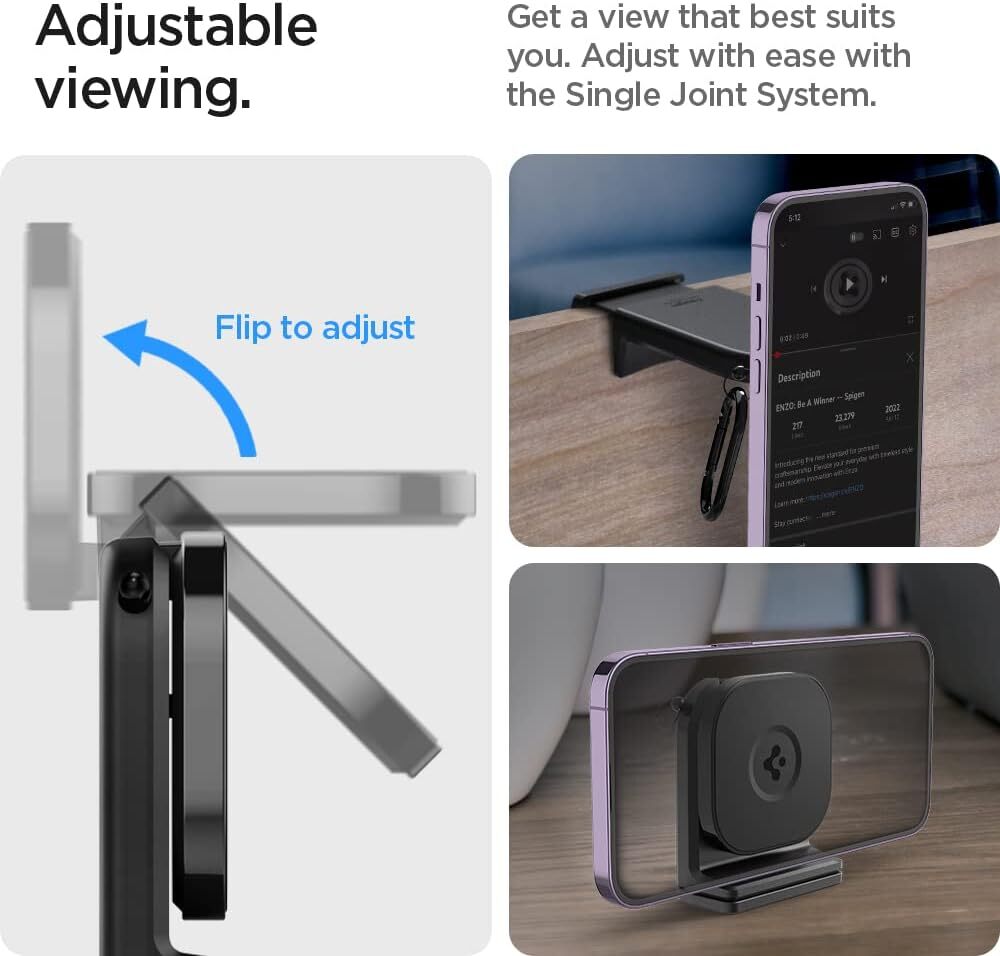 SPIGEN MagSafe OneTap Travel In-Flight Stand Mount (MagFit) for MagSafe  Case / iPhone