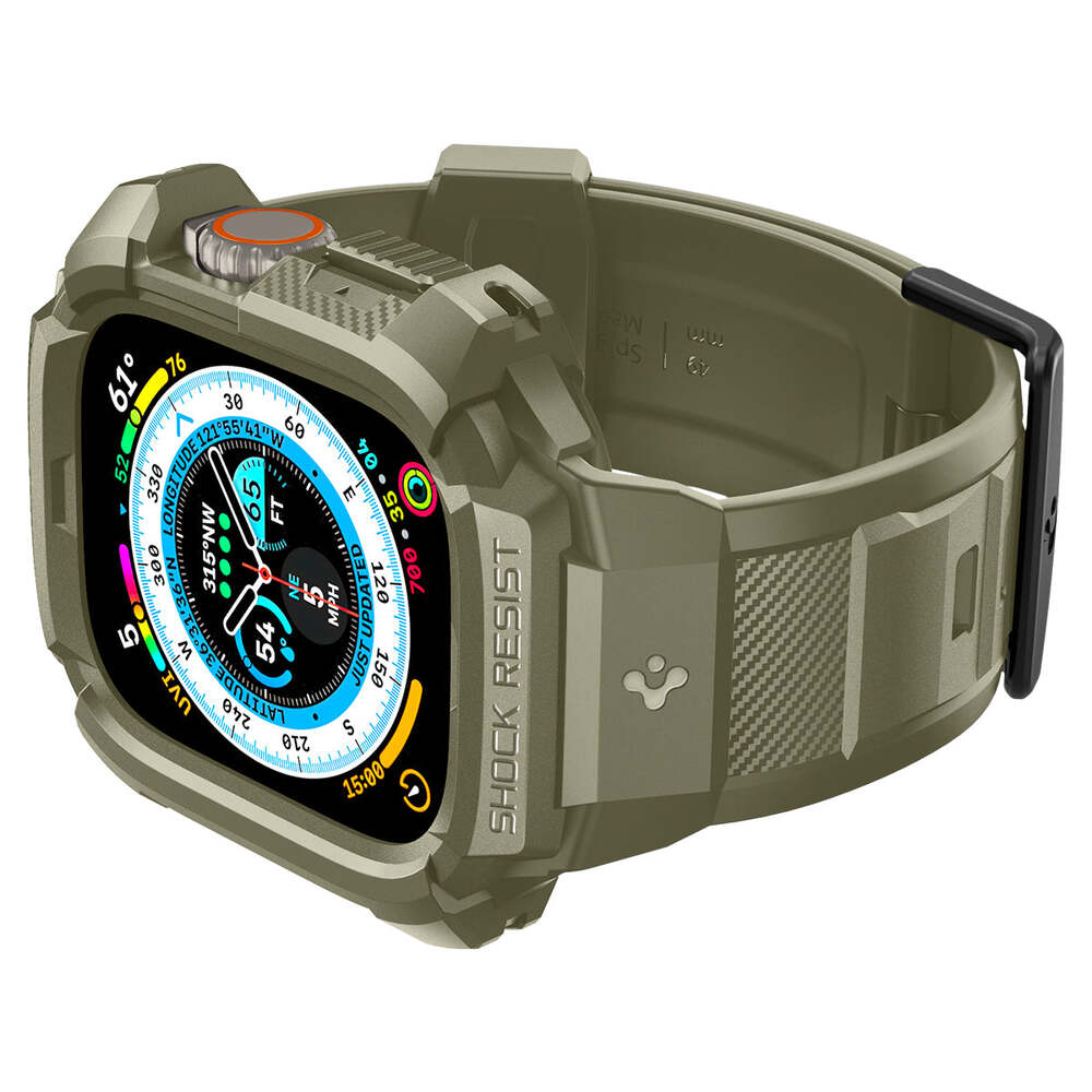 For Apple Watch Ultra 2 / 1 49mm Case SPIGEN Rugged Armor Pro Wristband Cover - Picture 44 of 97