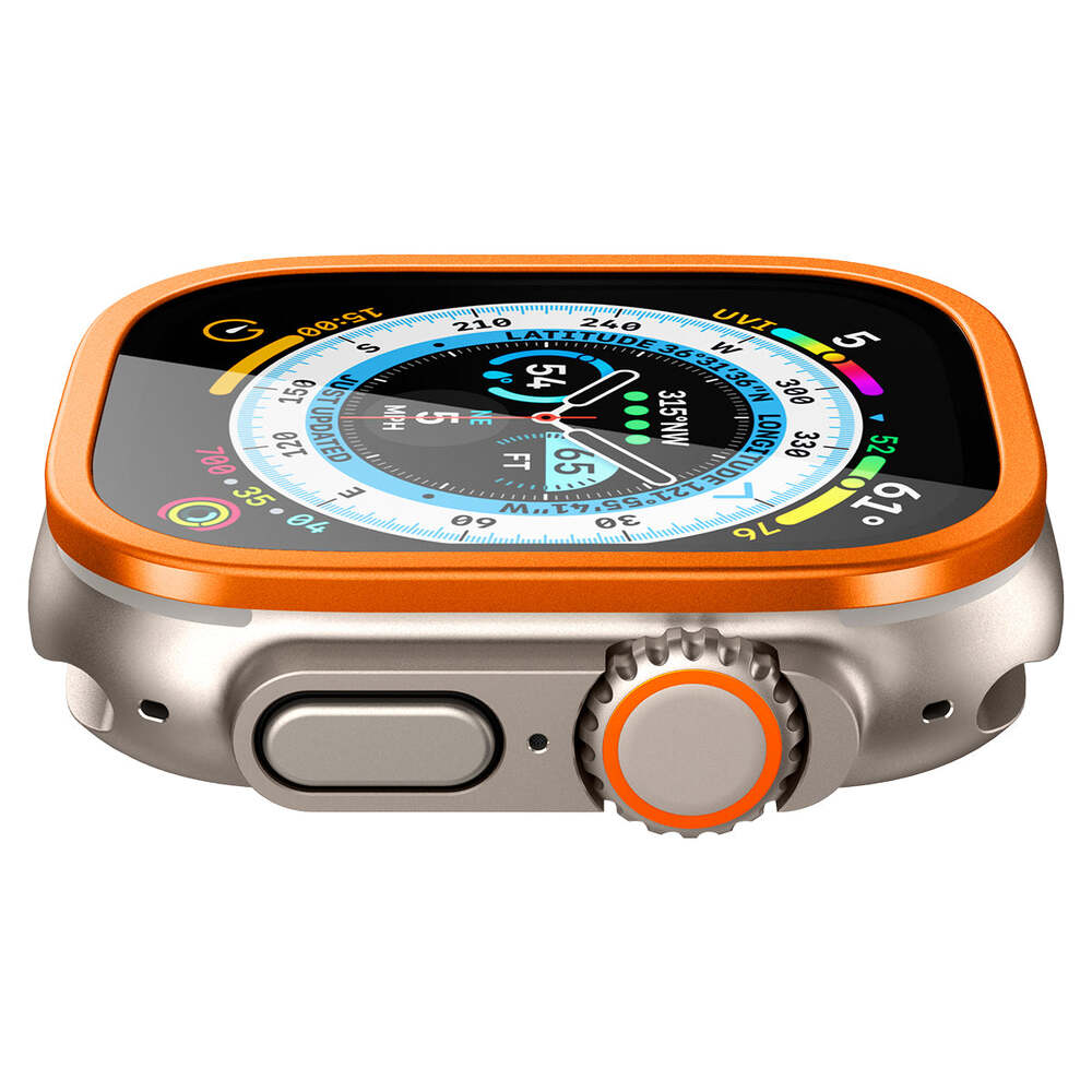 For Apple Watch Ultra 2/1 49mm Full Screen Protector SPIGEN Frame Tempered Glass - Picture 33 of 49
