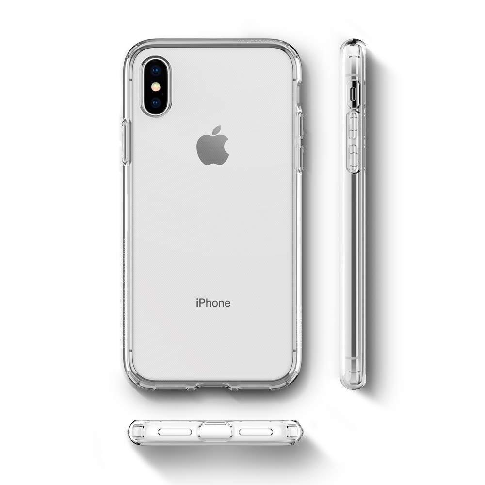 iPhone XS Max Case, Genuine SPIGEN Liquid Crystal Exact Fit Slim Soft