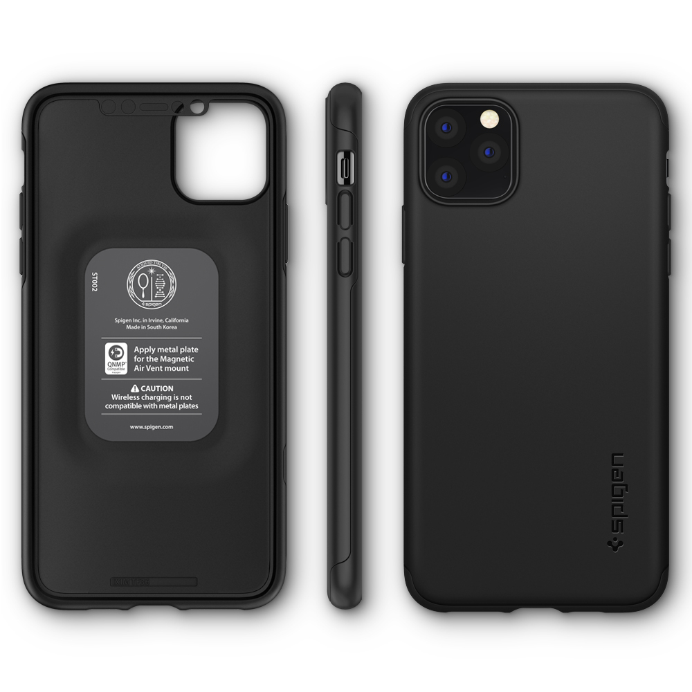 iPhone 11 Pro Max Case, Genuine SPIGEN Thin Fit Classic Slim Hard Cover
