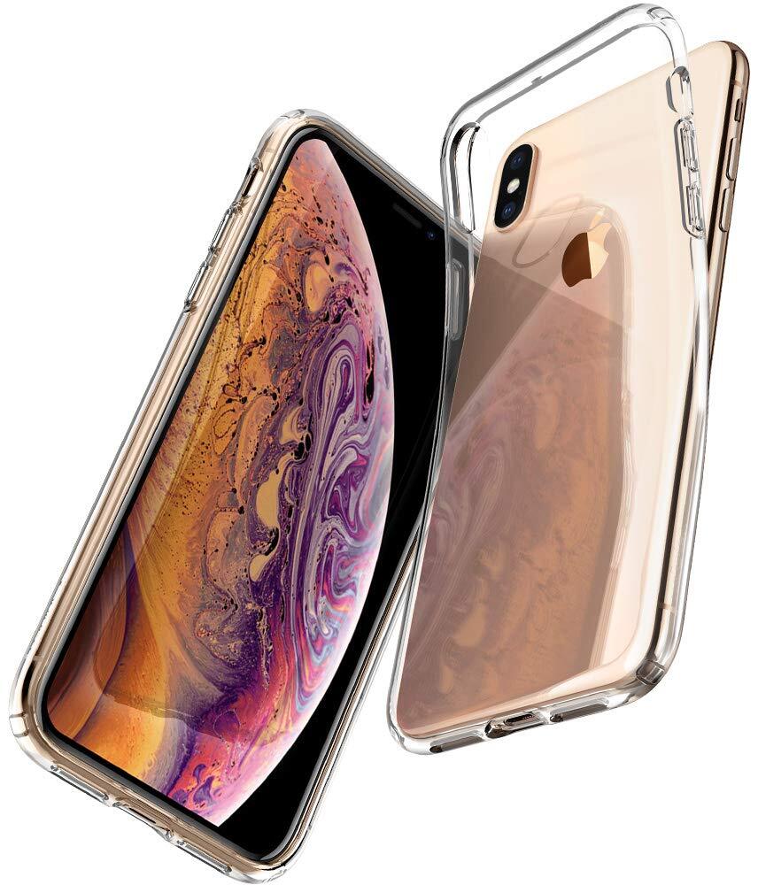 iPhone XS Max Case, Genuine SPIGEN Liquid Crystal Exact Fit Slim Soft
