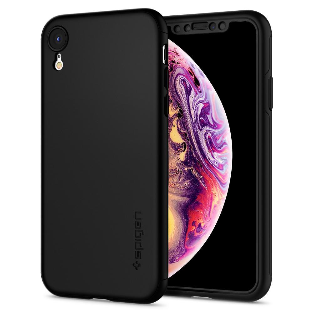 iPhone XR Case, Genuine SPIGEN Thin Fit 360 Slim Hard Cover for Apple