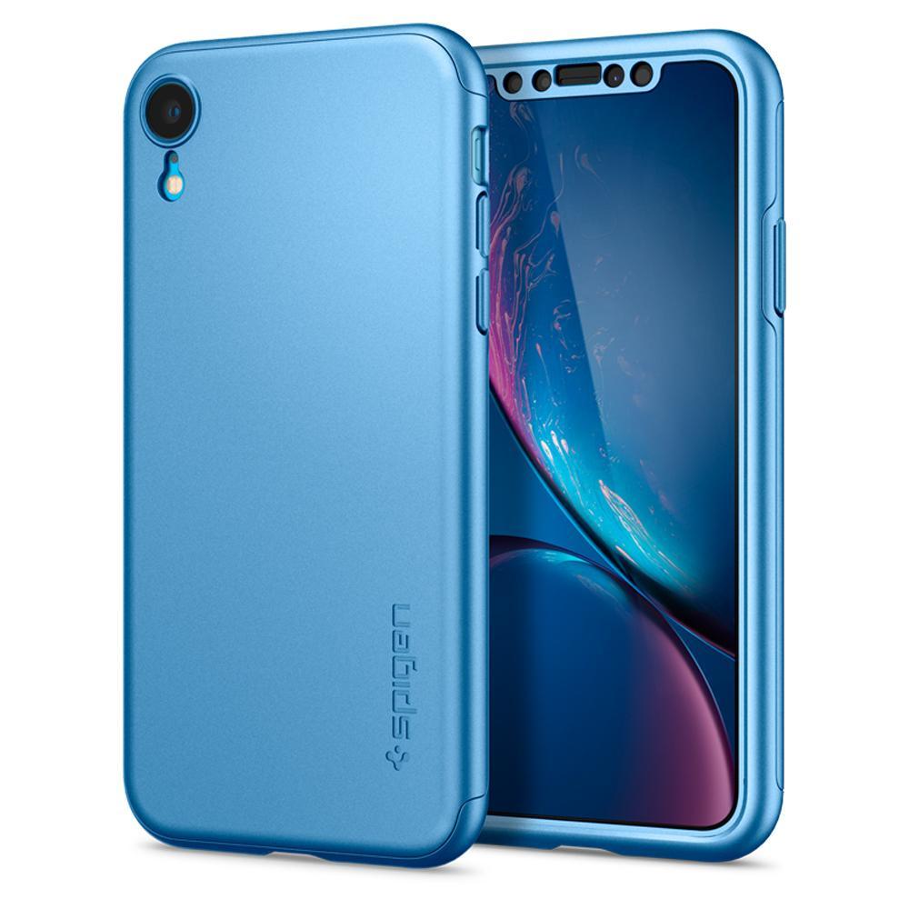 iPhone XR Case, Genuine SPIGEN Thin Fit 360 Slim Hard Cover for Apple
