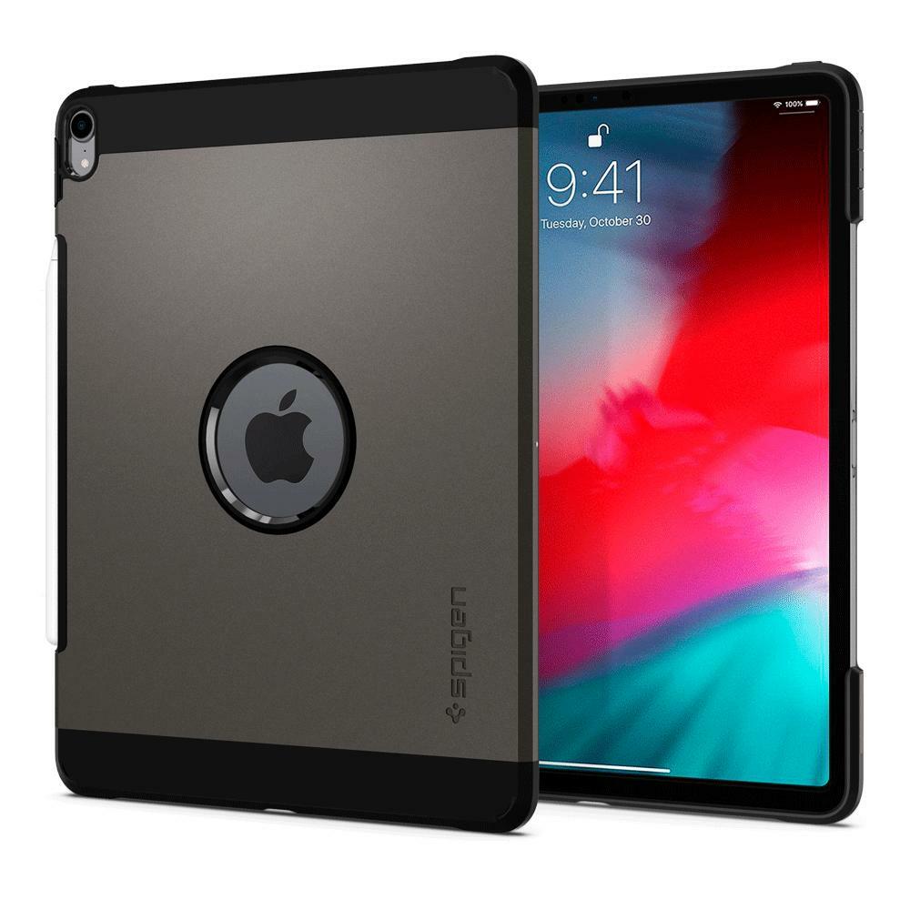 iPad Pro 12.9 2018 Case, Genuine SPIGEN Heavy Duty Tough Armor Hard Cover