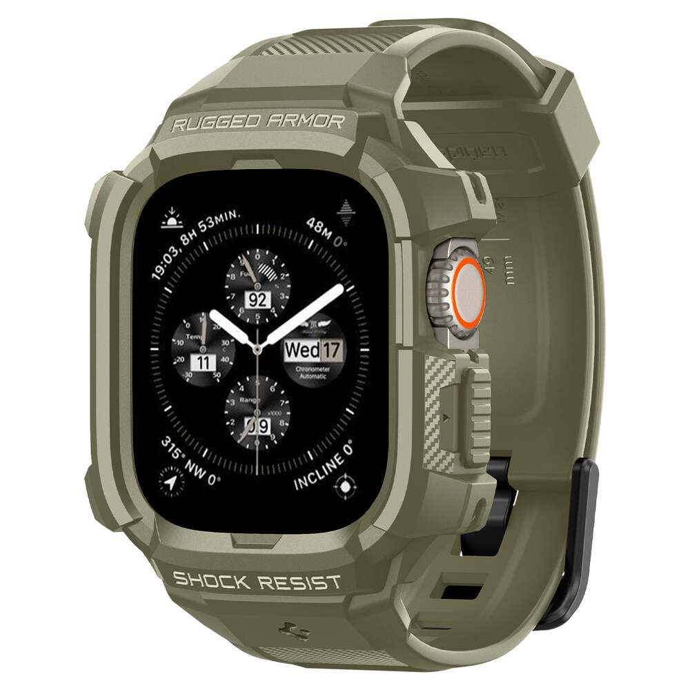 For Apple Watch Ultra 2 / 1 49mm Case SPIGEN Rugged Armor Pro Wristband Cover - Picture 38 of 97