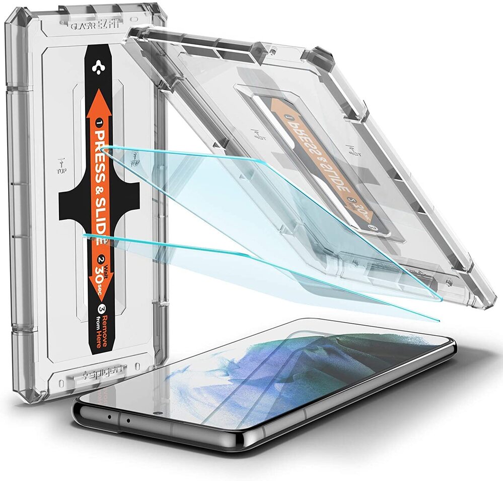 SPIGEN GLAS.tR EZ Fit 2PCS Screen Protector for Galaxy S21