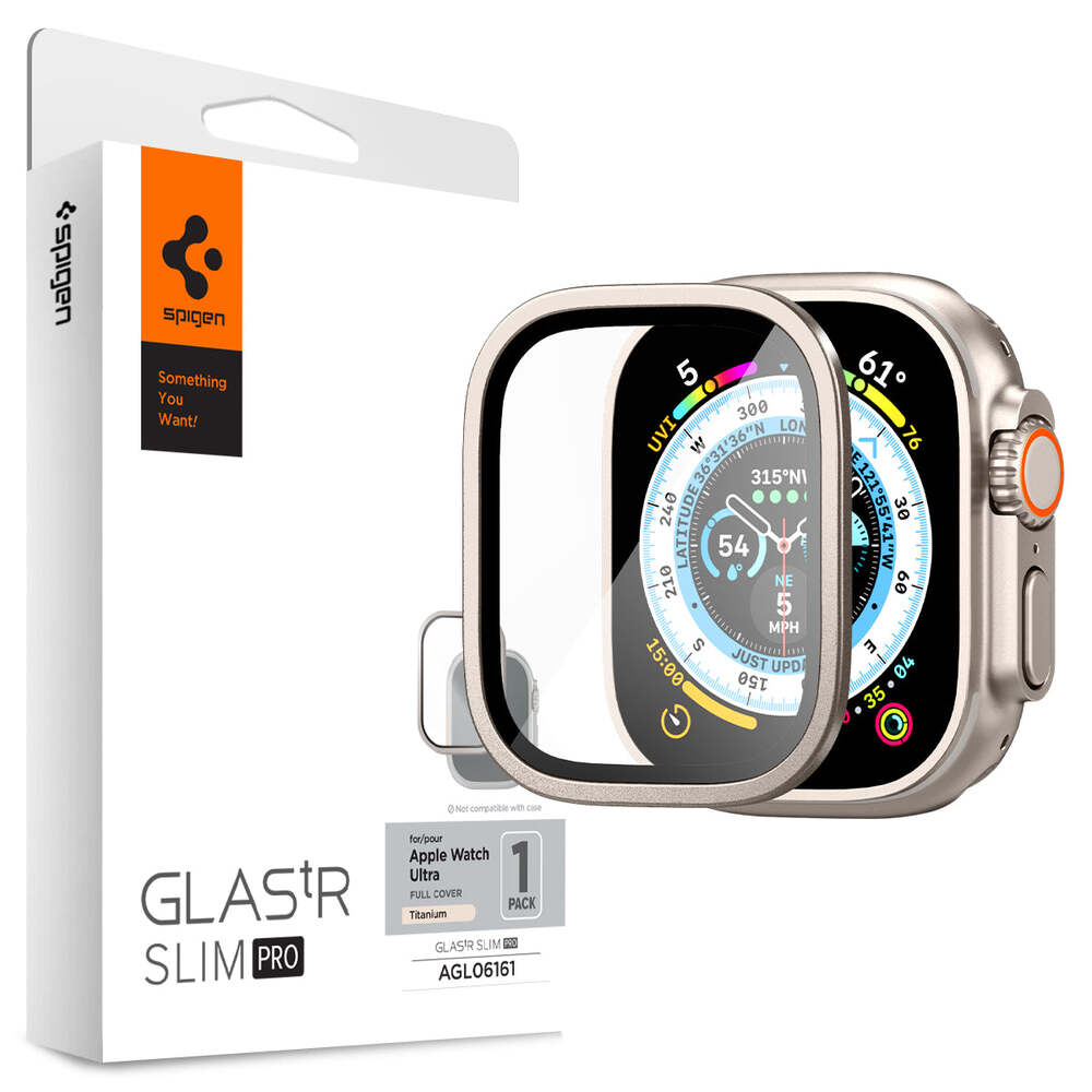 For Apple Watch Ultra 2/1 49mm Full Screen Protector SPIGEN Frame Tempered Glass - Picture 14 of 49